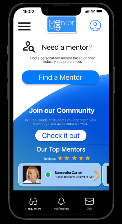 Mentor Me mockup